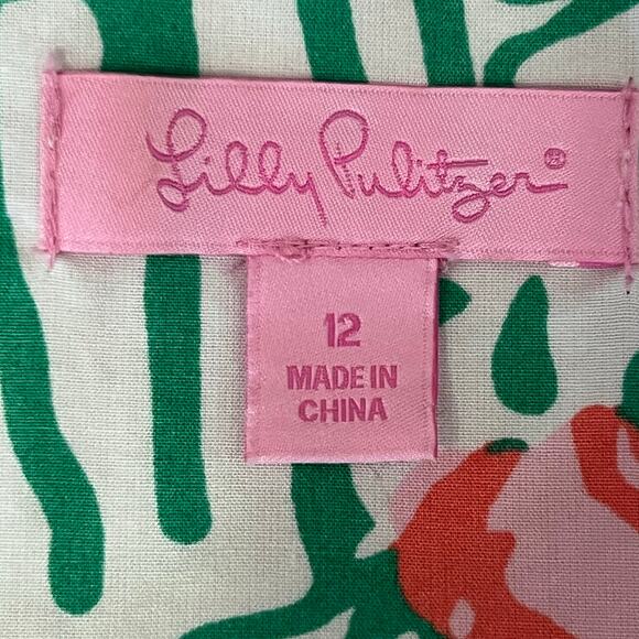 Lilly Pulitzer Womens “Worth Jade Green Take it Even Higher” Shift Dress Size 12 - Picture 12 of 12